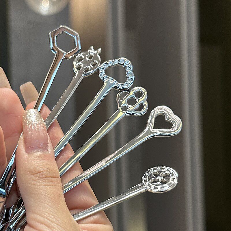 出德高端~1810不锈钢创t意水果叉子甜品叉网红摆拍吃蛋糕叉水果签