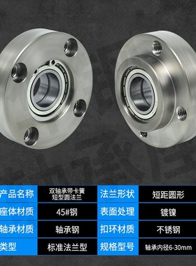 CFD带扣环双g轴承短型圆法兰带座双轴承座组件BGRE BFL52包邮30