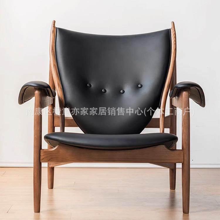 意式酋长椅主人实木真皮椅子单人客厅休闲椅阳台设计师中古沙发椅,纺织面料/辅料/配套,纺织机械配件,淘宝优惠券,粉丝福利购,淘宝优惠卷