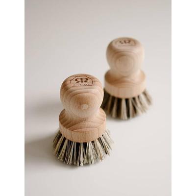 德国Redecker雪人锅刷植物纤维高头刷去污家用厨房刷洗碗铁锅刷子