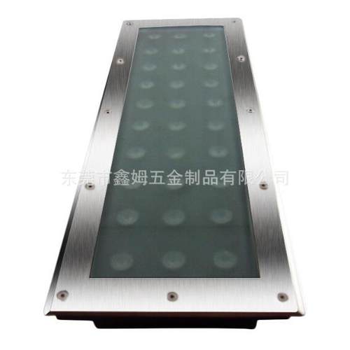 三年不锈钢304地埋线条灯暖白DMX512自动变化七彩36W长条形埋灯