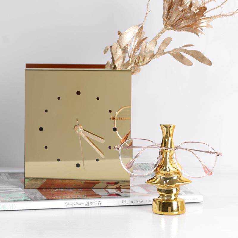 现代轻奢金属方时钟几何摆件书房民宿样板间装饰座钟花器组合摆设,纺织面料/辅料/配套,纺织机械配件,淘宝优惠券,粉丝福利购,淘宝优惠卷