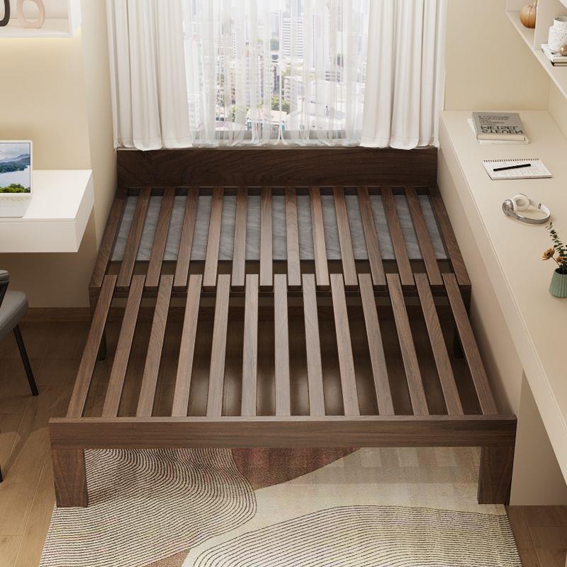 飘窗床架全实木可折叠抽拉伸缩街接拼接延伸改造床榻榻米单人床架