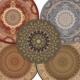 Round 圆形地毯垫转椅客厅卧室茶几 style波斯欧式 carpet Persian