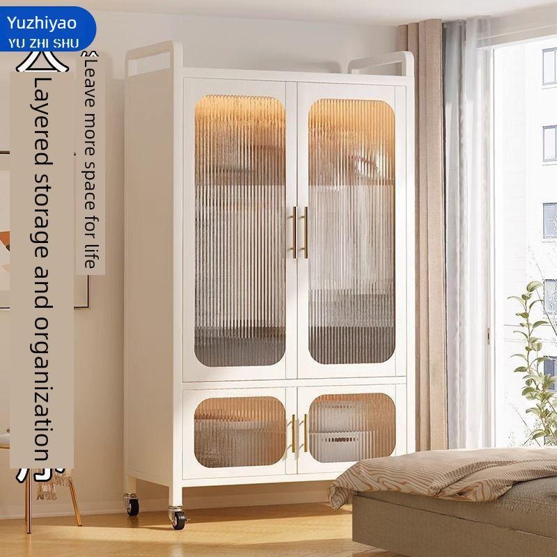 【92%率】简约现代全钢衣柜家用卧室收纳简易组装出租房用结