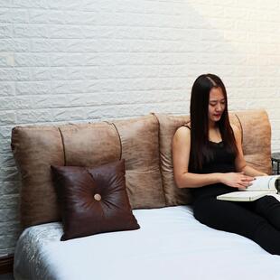 床垫软袋床头板软袋大靠垫斯堪的纳维亚榻榻米床垫床头柜定制