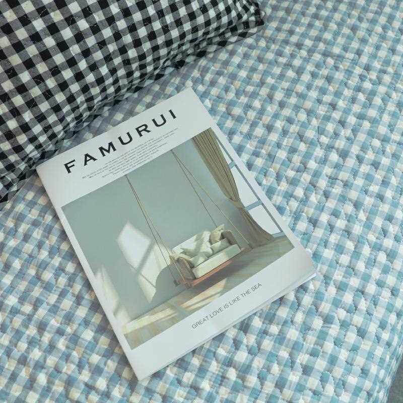 新款直销水洗棉经典格子全棉沙发垫 布艺防滑四季通用客厅沙发套