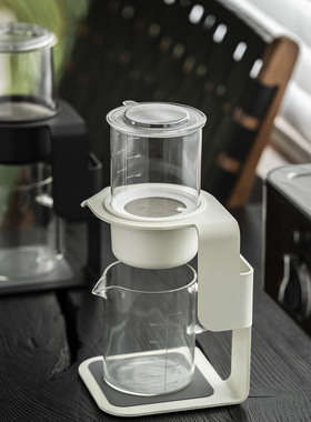 端作泡茶器懒人半自动泡茶器玻璃茶壶家用新中式泡茶壶办公室茶壶