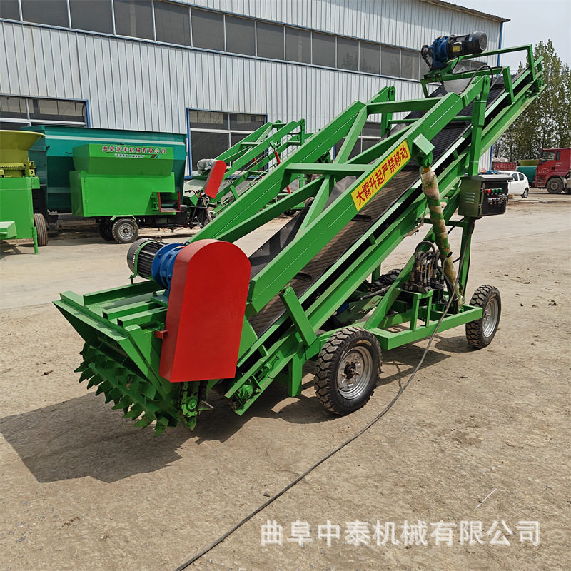 黄贮草池子四米挖料机 牧区自走式取草机 高草垛移动扒草取用机