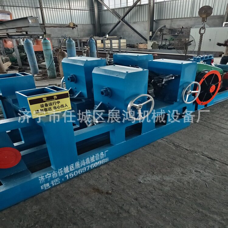 济宁展鸿冷轧带肋钢筋设备厂家 大型钢筋拉丝机收线机 高速调直机