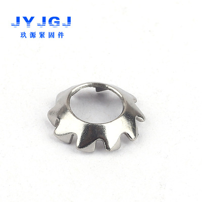 304不锈钢锥形锯齿锁紧垫圈 外锯齿漏斗垫片锯型GB956.1/DIN6798V