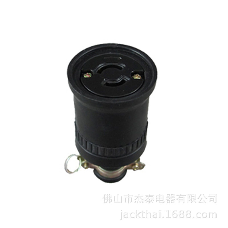 LK5220R两极连接器 引挂式户外防水母座 20A250V防松脱连接器电气