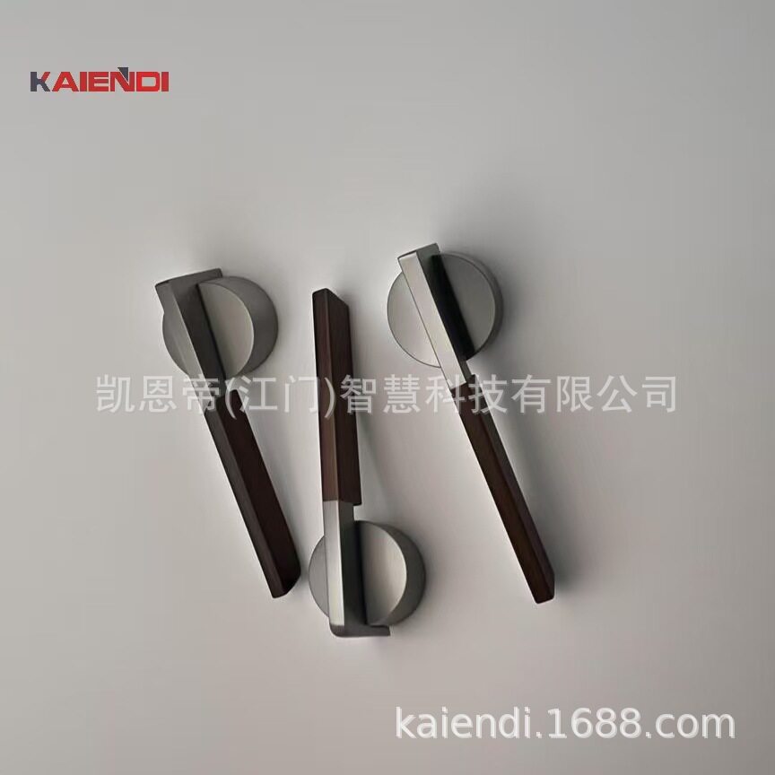 凯恩帝KAIENDI简约室内卧室房门锁灰黑色北欧静音木门锁现代