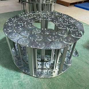 拖链钢铝坦克链桥式不锈钢拖链钢制拖链全封闭金属钢制拖链