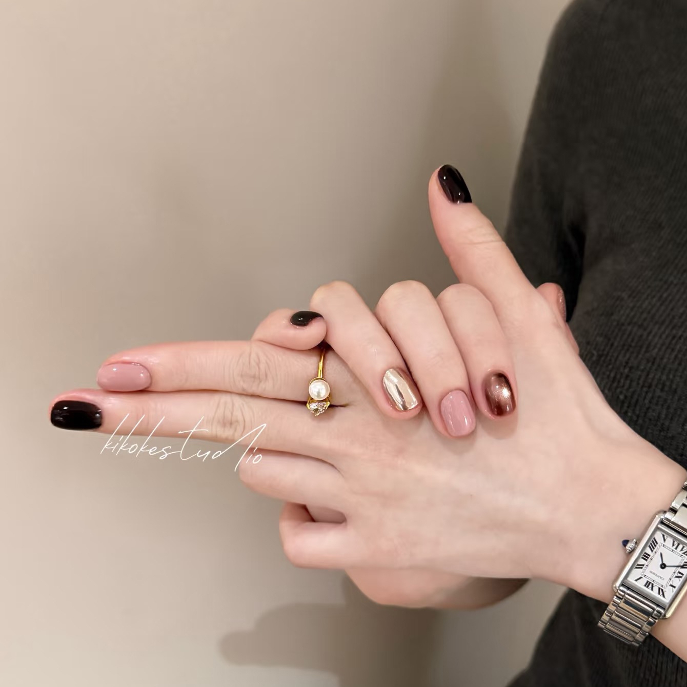 秋日小众跳色马卡龙甜酷少女短甲