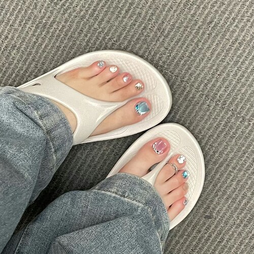 五彩糖果缤纷亮片猫眼纯手工甲