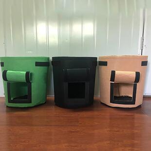 直销新款毛毡土豆种植袋草莓花盆花生植物生长袋西红柿植物袋花菜