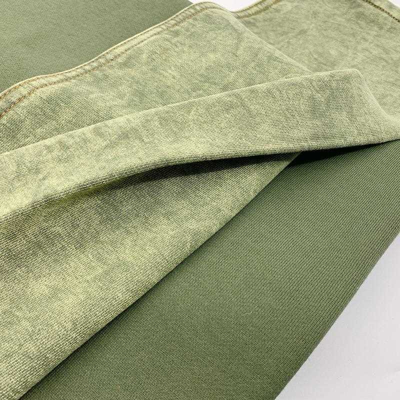 直销新款全棉大卫衣面料毛圈布420克复古洗褪做旧卫衣布料