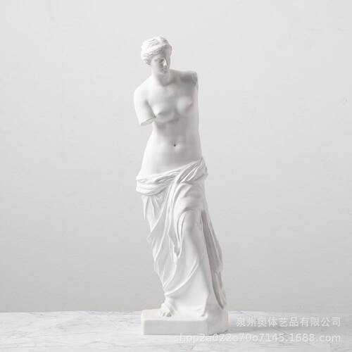 新款直销北欧风艺术断臂维纳斯人物雕像摆件树脂工艺品客厅餐厅素