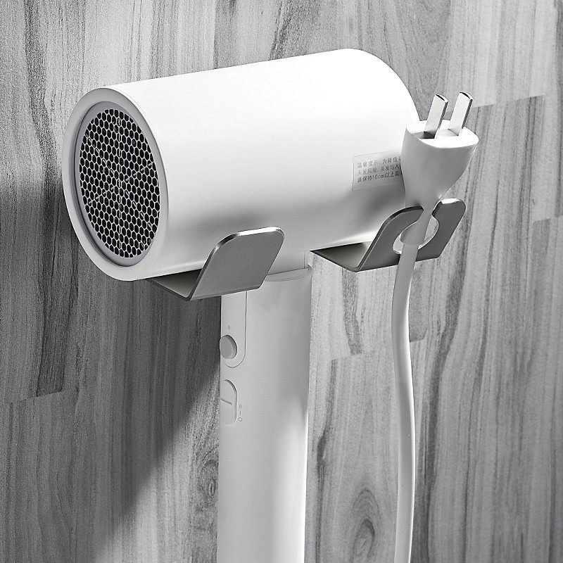 免打孔吹风机架304不锈钢 x浴室壁挂电吹风支架卫生间风筒收纳架