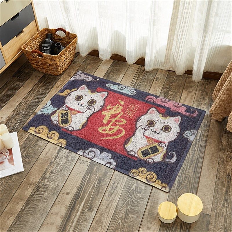 加厚丝圈地垫进门入户门厅垫子家用除尘踏踏脚垫防滑耐磨塑料门垫