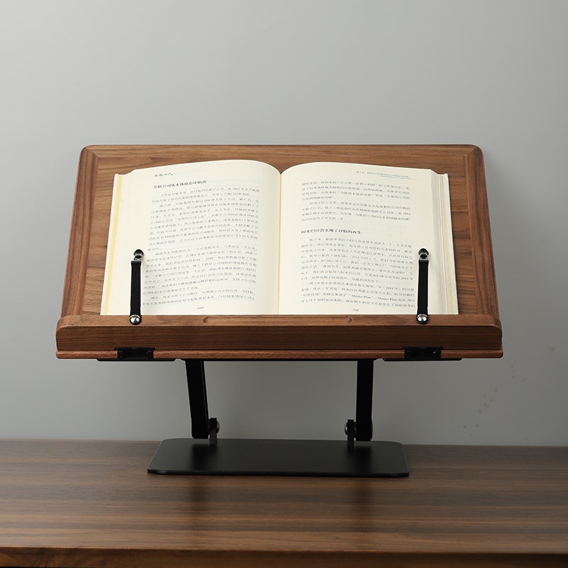 实木多功能看书架阅读架书靠支架桌面书夹书立小学生儿童成人床上