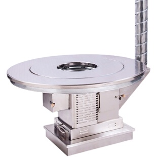 不锈钢取暖炉家用室内烤火炉柴煤两用节能无烟柴火炉灶农村回风炉