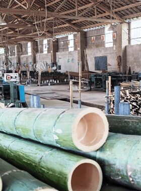 竹子杆造景毛竹竿空心绿色新鲜婚庆竹道具幼儿园环创大小竹筒花器