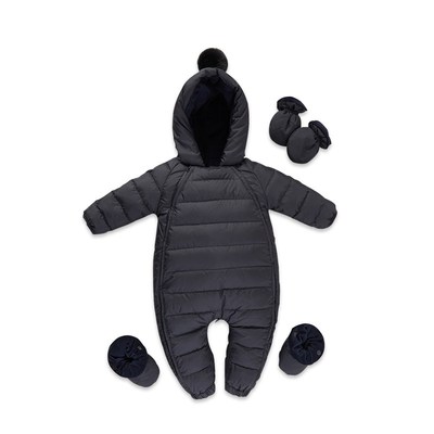 婴儿羽绒服连体衣冬季男宝女宝加厚外出服婴幼儿羽绒保暖哈衣爬服