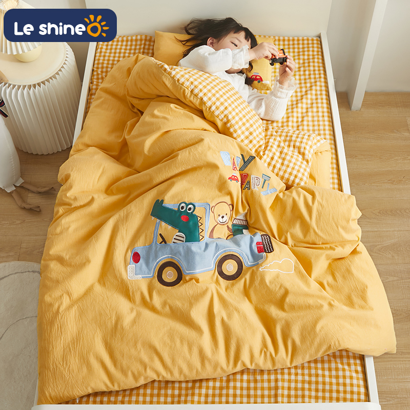 幼儿园被子三件套儿童床上用品纯棉宝宝入园小被子被套被褥含芯