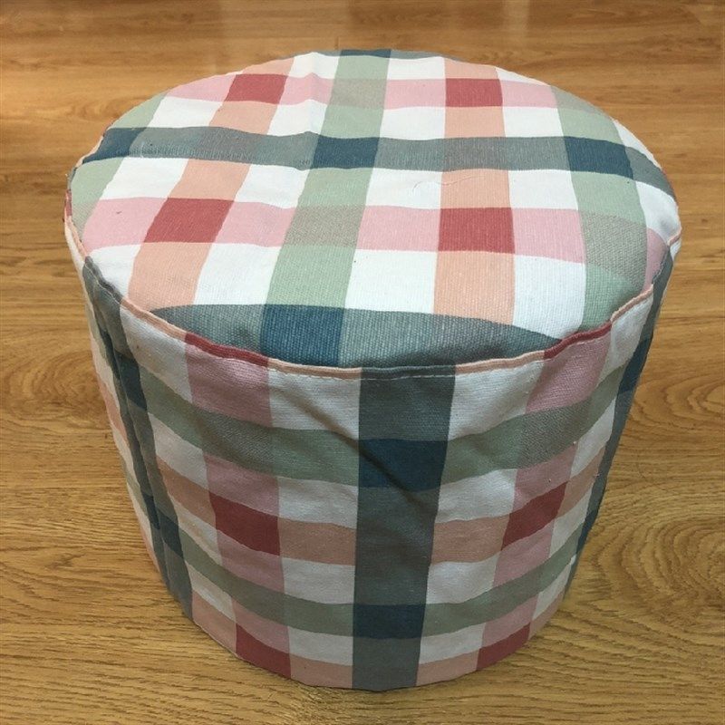 小帆布圆墩套草墩墩子套子鞋凳子防尘罩圆凳方凳子罩椅子罩可定做