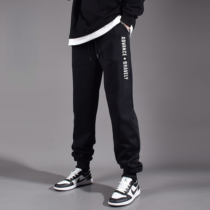 夏季薄款高个子加长版男裤190束脚长腿宽松休闲运动裤口袋拉链裤