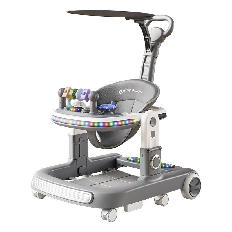 婴儿学步车防o型腿多功能可折叠宝宝起步车手推车6-18个月助步车