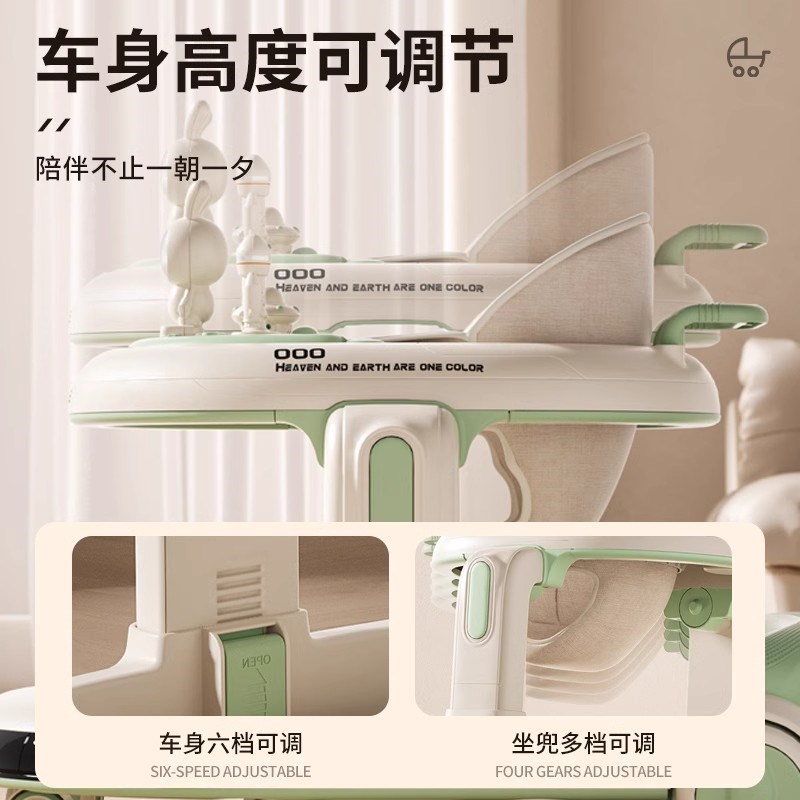 2025款婴儿学步车防o型腿多功能宝6到18个月儿童周岁折叠手推