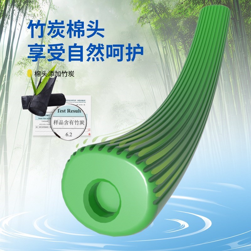 竹炭泡泡棉拖把2024新款家用海绵头吸水不变硬泡沫对折式拖地神器