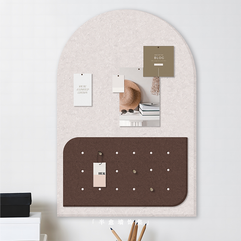 洞洞毛毡墙贴软木墙板留言板饰品展示板照片墙背景板墙版毛粘宿舍