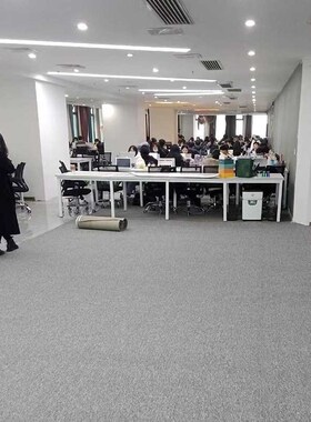 9V7T灰色办公室地毯满铺商用酒店开业走廊长条地垫摄影棚拍照垫子