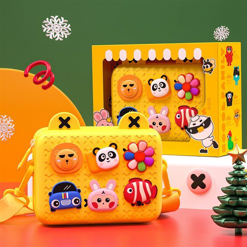 科物酷儿童斜挎小包包国潮单肩背包宝宝幼儿园卡通礼物男女孩迷你