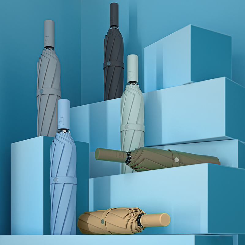 八毫米雨伞全自动大号男士晴雨两用女折叠学生帅气简约双人超大号