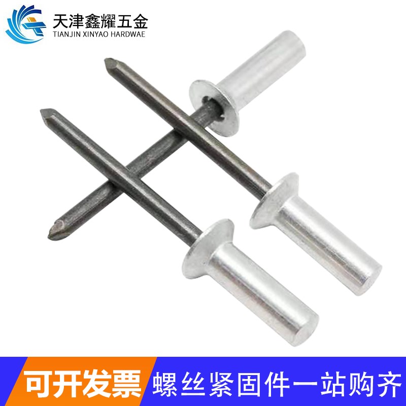 铝制封闭型抽芯铆钉M3.2M4M5M6.4防水拉铆钉密封式扁圆头沉头铆钉