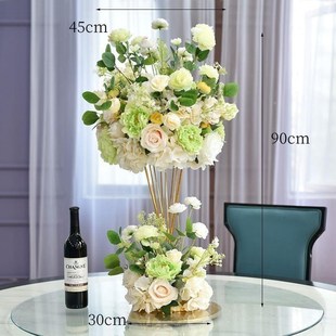 酒店婚礼宴会厅羽毛桌花彷真花摆件酒吧KTV桌面装饰摆.台花餐桌花