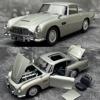 奥拓1:18 Aston Martin 阿斯顿马丁DB5 金手指 007电影版汽车模型
