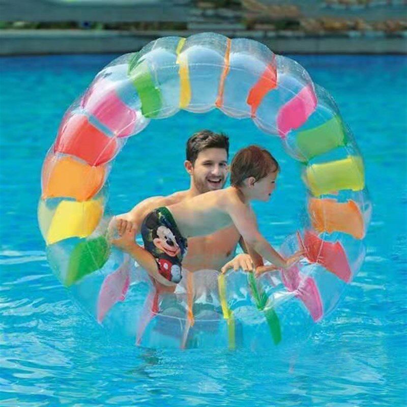 2025新款水上充气滚筒球水上亲子互动玩具儿童爬行乐园游泳池戏水