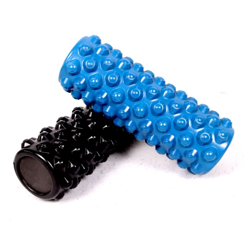 橡胶实心圆点瑜伽柱 泡沫轴 深度按摩 揉揉棒 泡沫轴