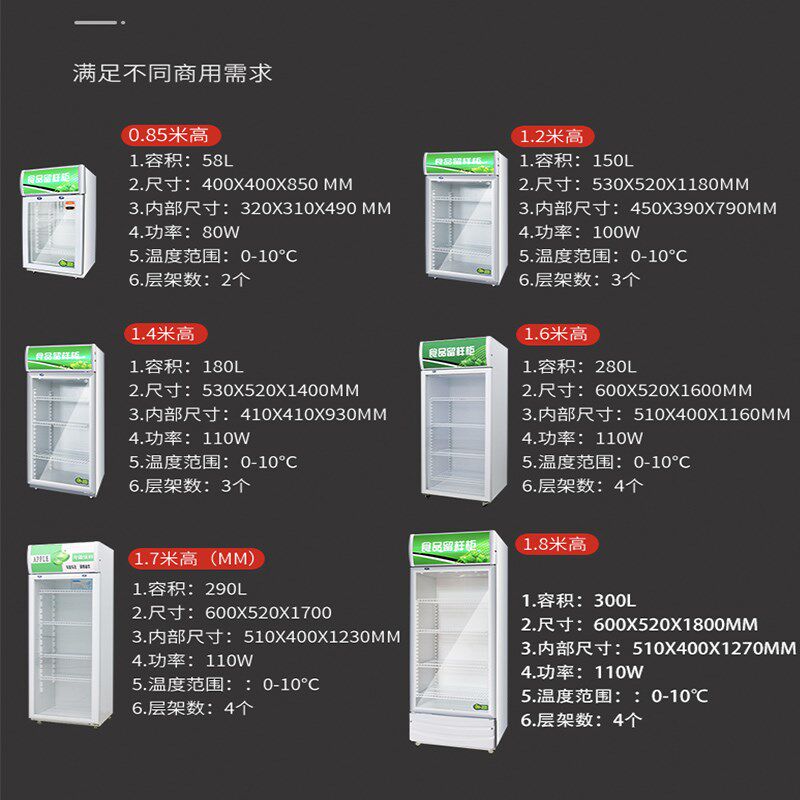 幼儿园食品留样柜双锁温度显示厨房小型保鲜柜蔬菜饮料冷藏展示柜