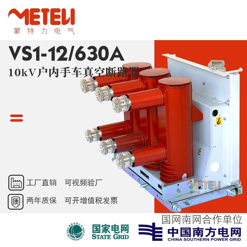 VS1-12/630户内10kV真空断路器手车式固定式固封极柱侧装永磁ZN63