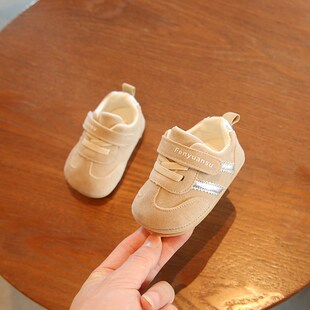 2025春季6到12个月婴儿鞋一岁男宝宝学步鞋子软底红色周岁春秋款8