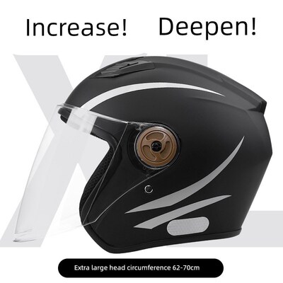 加大号头盔男士特大码70大头围电动车F安全盔65XL宽松秋冬保暖半