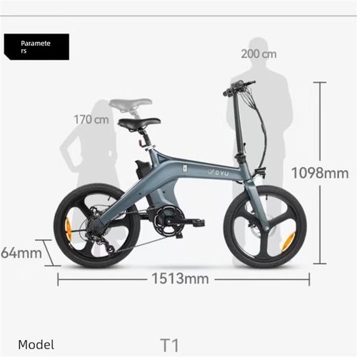 2025新款二轮折叠超轻便电动自行车代步锂电池便携助力成人电单车