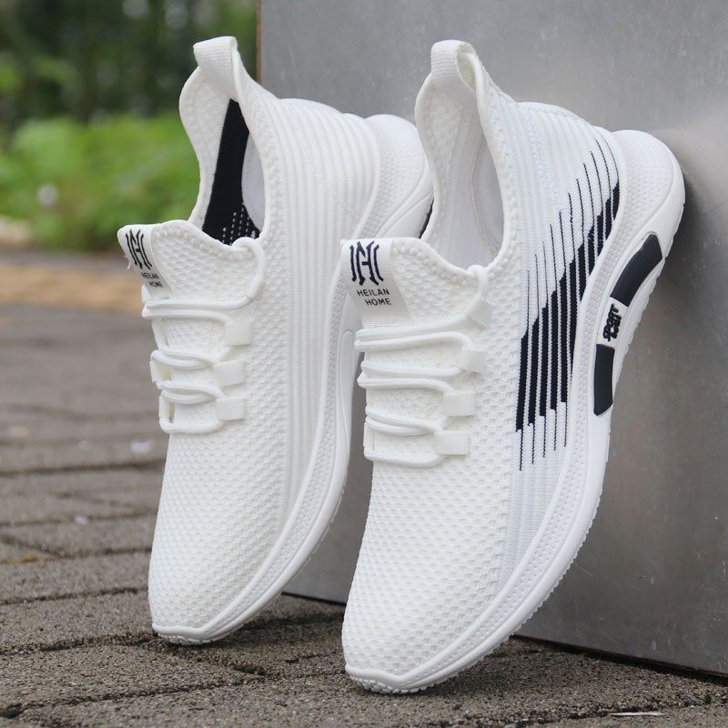 鞋子男鞋透气防臭网面男士小白鞋2025新款跑步网鞋夏天薄款软底